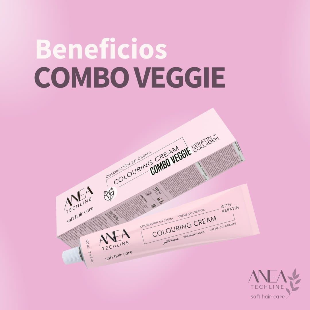 Tinte Permanente Para el Pelo con Queratina y Colageno 100ml - Bases Naturales Frias | Anea Techline - Imagen 3