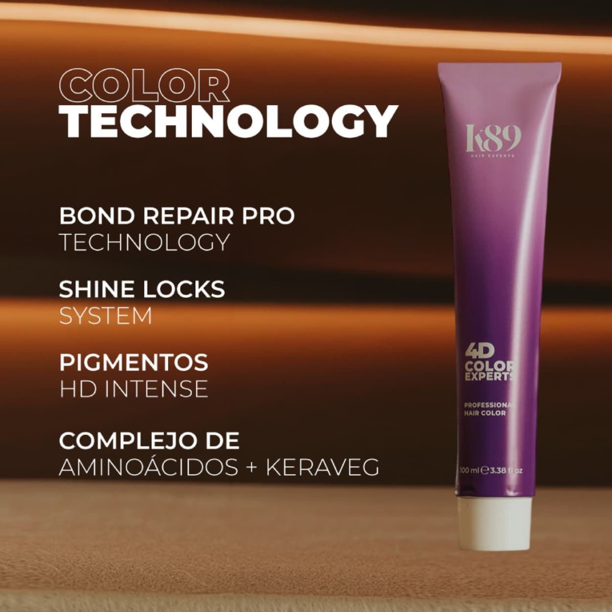 Tinte Profesional 4D Color Experts: Bases Naturales Extra Cobertura .00N 100ml | K89 - Imagen 3