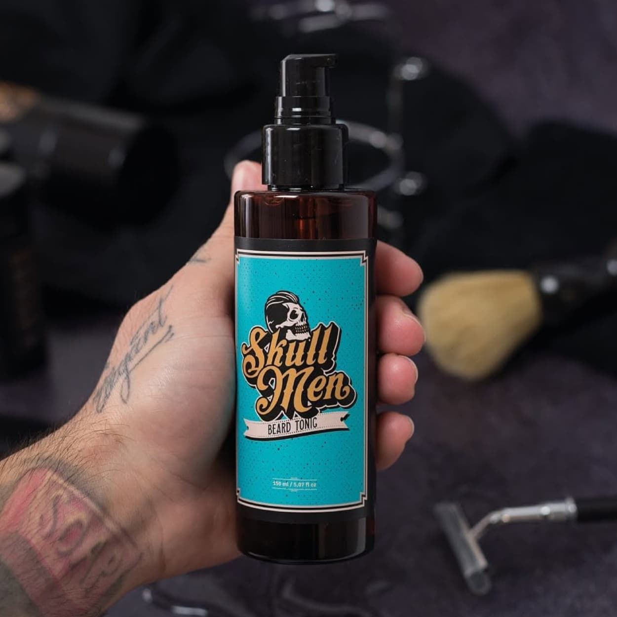 Tónico de Barba Hidratante y Fijador Beard Tonic 150ml | Skull Men - Imagen 6
