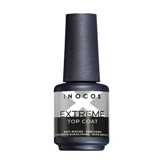 Top Coat Semipermanente Antiarañazos Extreme 15ml - Con Goma | Inocos - Imagen 1