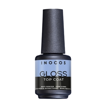 Top Coat Semipermanente Brillo Extremo Gloss 15ml - Con Goma | Inocos - Imagen 1