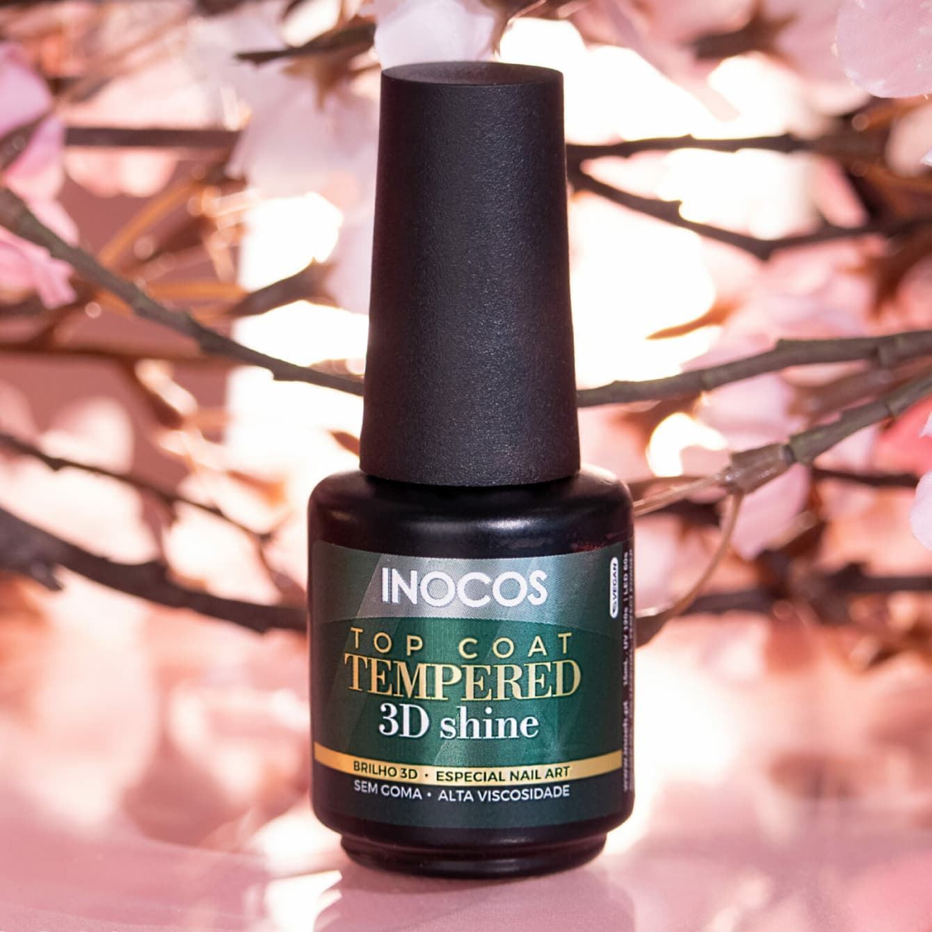 Top Coat Semipermanente Especial Nail Art Tempered 3D 15ml - Sin Goma | Inocos - Imagen 5
