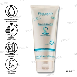 Tratamiento Acondicionador sin aclarado Salerm 21 para cabello dañado | SALERM - Imagen 2