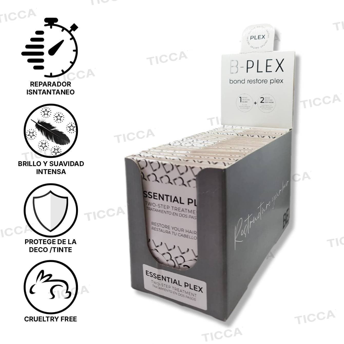 TRATAMIENTO PROTECTOR Y REPARADOR INSTANTANEO "B-PLEX" SOBRE 15g+8g | BE TEKNIC - Imagen 2